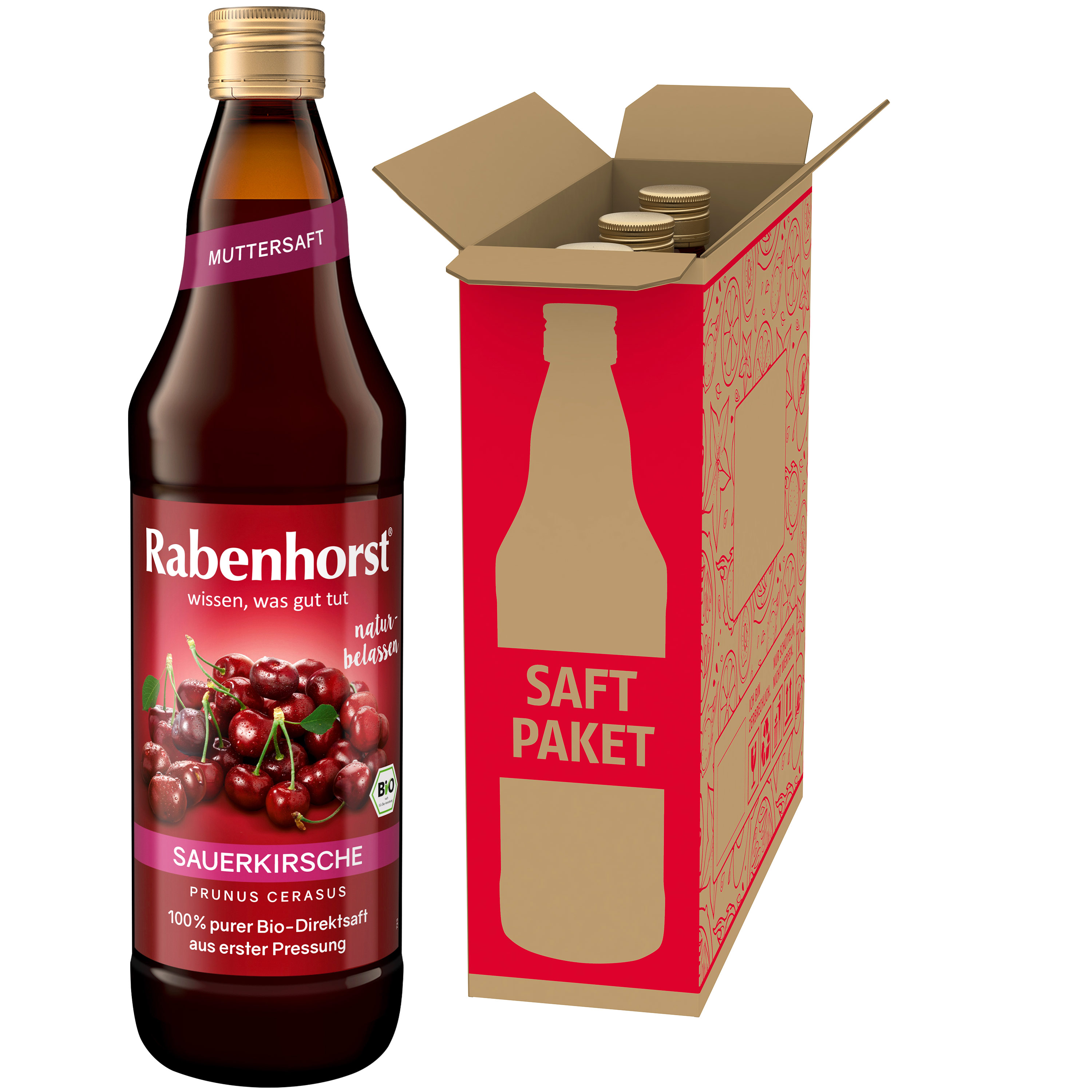 Sauerkirsche MUTTERSAFT BIO 3er Pack (3 x 700 ml) Sauerkirsche MUTTERSAFT BIO 3er Pack (3 x 700 ml)