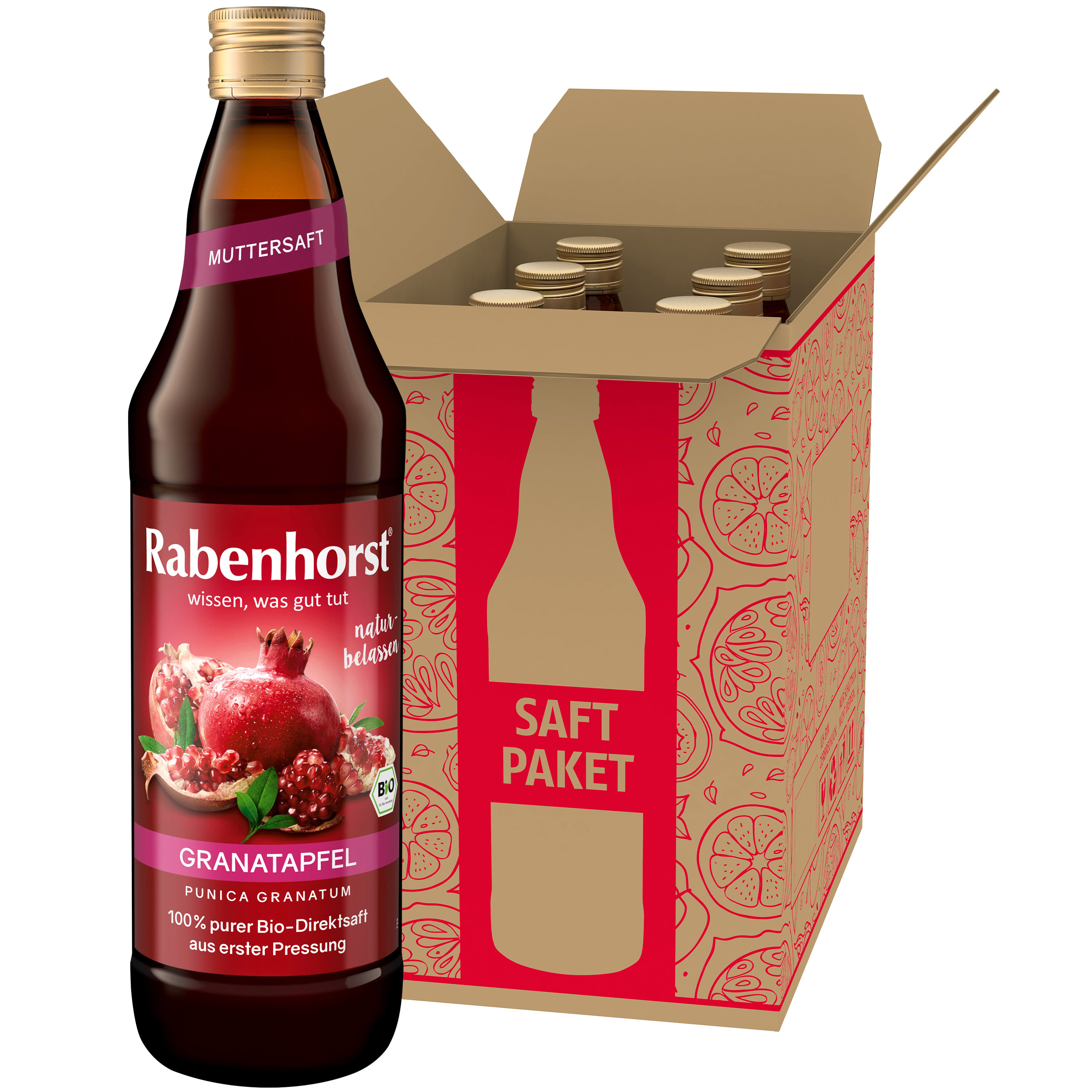 Granatapfel MUTTERSAFT BIO 6er Pack (6 x 700 ml)