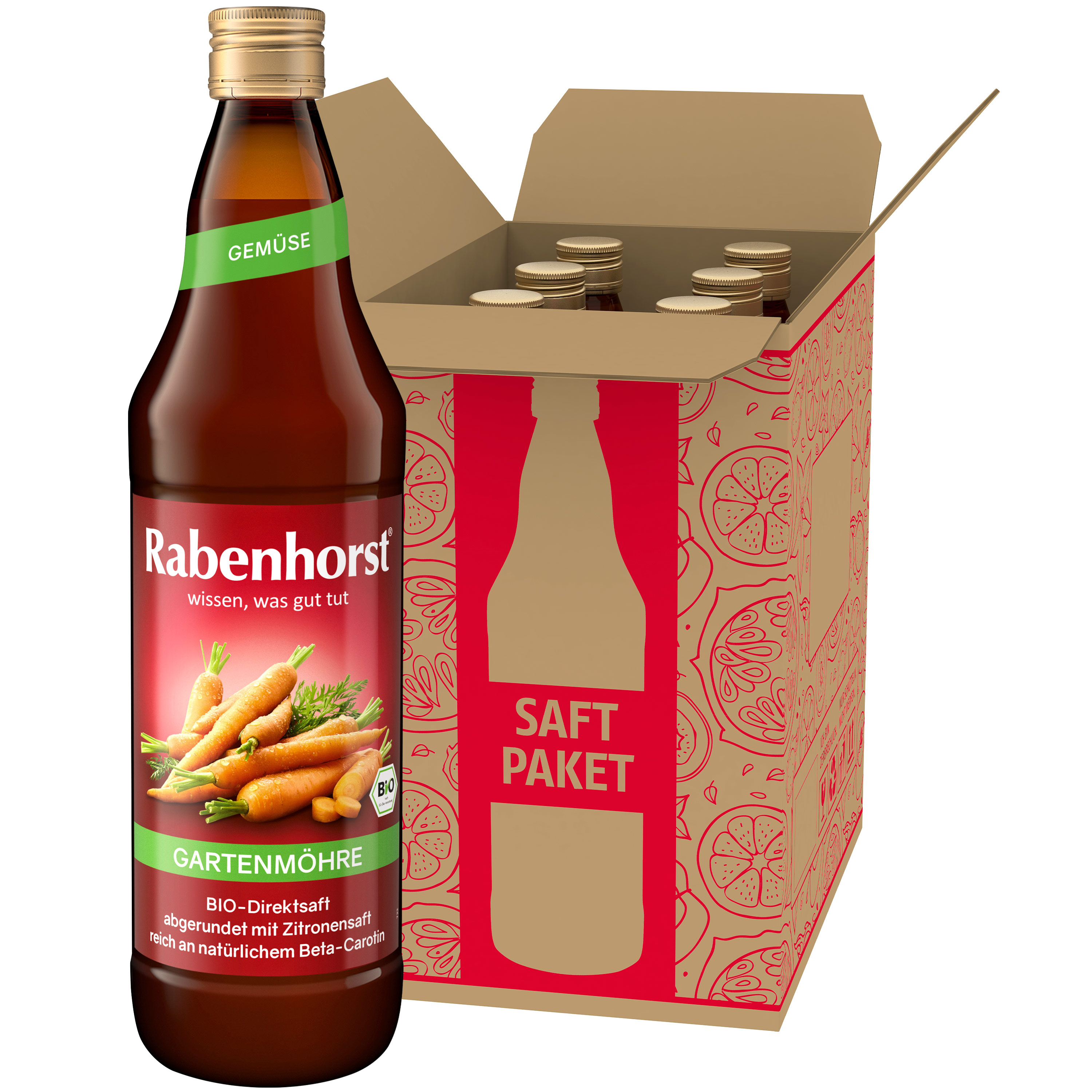 Gartenmöhre BIO 6er Pack (6 x 700 ml)